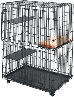 Cat Cages   Midwest Cat Playpen Cages Large Indoor Cage With Free Bed