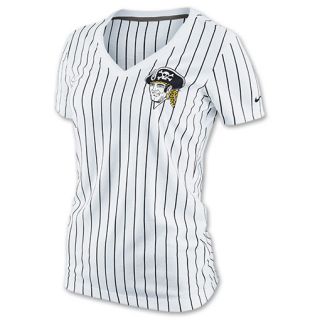 Womens Nike Pittsburgh Pirates MLB Cooperstown Collection Pinstripe