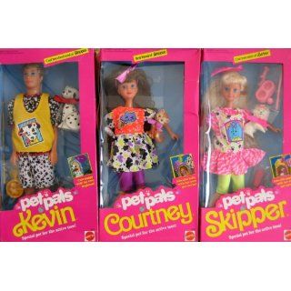 Barbie   Set of 3 PET PALS Skipper Doll, Pet Pals Kevin