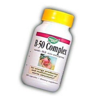 Natures Way Vitamin B 50 Complex, Capsules, 100 Count