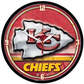 Kansas City Chiefs NFL Round Wall Clock: Sports & Outdoors