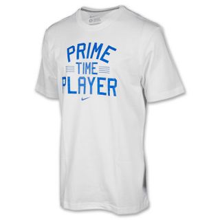 Nike Prime Time Player Mens Tee White/Blue