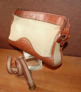 Vtg MARLEY HODGSON Ghurka Khaki leather THE ENVOY Bag #F863 Shoulder