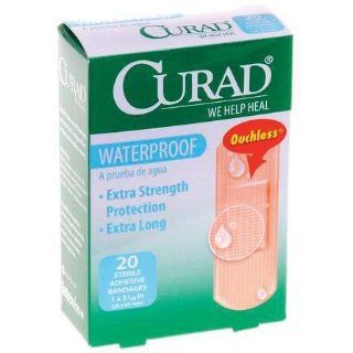 CURAD CUR43021 Bandage,Waterproof,1 In x 3 1/4 In,PK 20