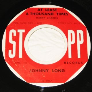 JOHNNY LONG At Least A Thousand Times Thats That nm STOPP 45