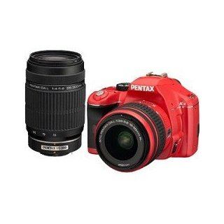  SLR Lens Kit w/ DA L 18 55mm and 55 300mm Lens (Red)