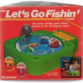 LETS GO FISHIN GAME, Pressman, 1987 # 56, For 1 to 3