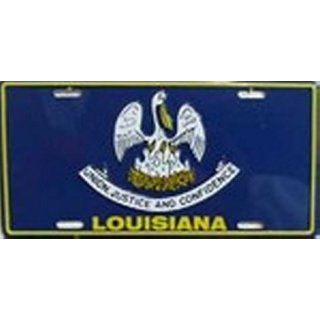 Louisiana Flag License Plate Plates Tags Tag auto vehicle