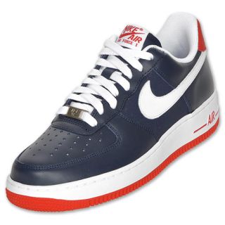Mens Nike Air Force 1 Low Navy/White/Red