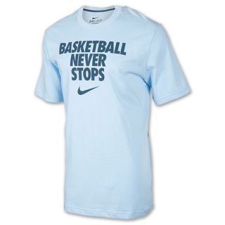 Mens Nike Basketball Never Stops Tee Shirt Ice