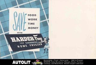 1940s Tyler Harder Freez Home Freezer Mailer Brochure