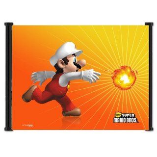 New Super Mario Bros Game Fabric Wall Scroll Poster (21 x