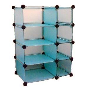 Modular Cube Storage System Blue by Edsal 8 Compartments