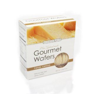 Rutherford and Meyer Gourmet Wafers, Three Cheese, 4.2 Ounce Boxes
