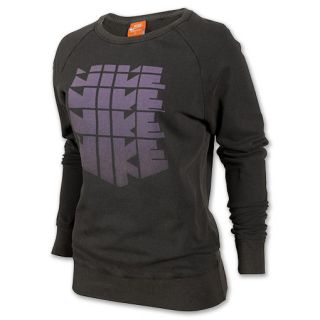 Nike T&F Billboard Crew Womens Sweatshirt Black