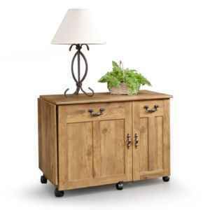 Home Craft Sewing Machine Table Cabinet Furniture Pine