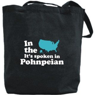 Canvas Tote Bag Black  In The Usa It Is Spoken In