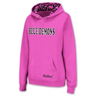 DePaul Blue Demons NCAA Womens Hoodie Pink