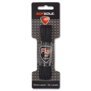 Sof Sole 45 Inch Metal Tip Flat Lace Black