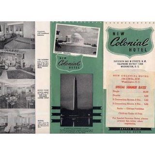 New Colonial Hotel Brochure Washington DC 1930s