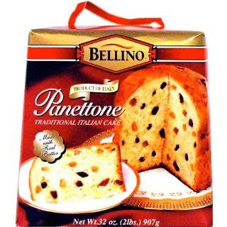 Bellino Panettone, Traditional Italian Cake, 2 Pound Boxes (Pack of 2