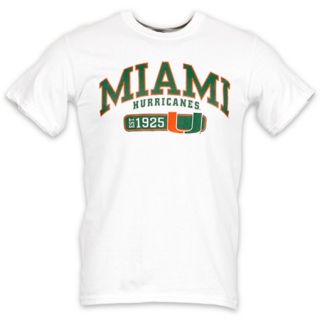 Miami Hurricanes NCAA Distance Tee White