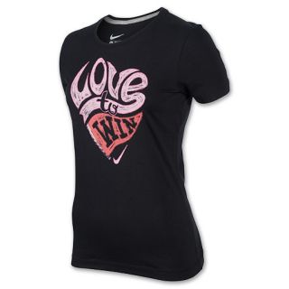 Womens Nike Love to Win Tee Shirt Black