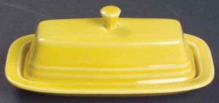 Homer Laughlin FIESTA SUNFLOWER (CONTEMPORARY) 1/4 lb Butter Dish