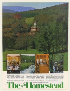 1979 The Homestead Hot Springs VA Resort Photo Print Ad