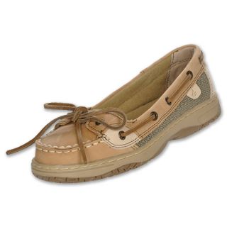 Sperry Angelfish Kids Slip on Boat Shoes Linen/Oat
