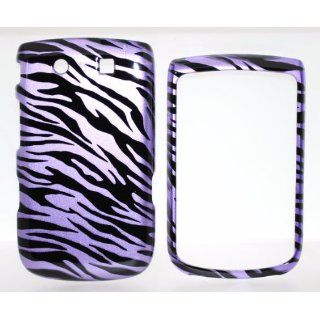 Purple Zebra Blackberry 9800 Torch Snap on Cell Phone Case