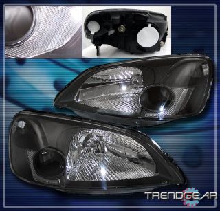 01 02 03 Honda Civic 2 4DR Crystal Headlight JDM Black DX EX GX HX LX