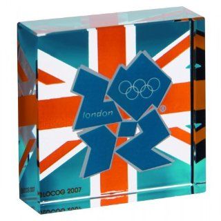 2012 Olympics Emblem & Union Jack Souvenir Gift Block