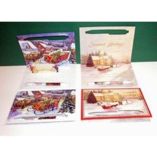 Christmas Greeting Cards with Misprint Plastic Pen   Case