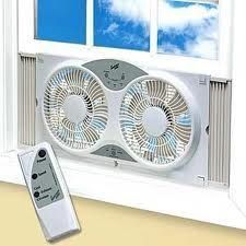 Reversible 9 Twin Window Fan with Remote Control