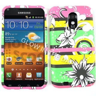 Samsung Epic Touch 4G D710 D 710 Colorful Stripes Pink