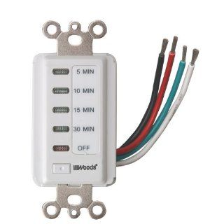 Woods 59007 Decora Style 30 15 10 5 Minute Preset Wall Switch Timer