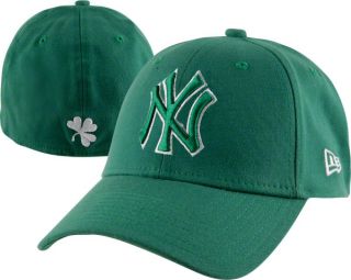  Yankees 39THIRTY Green New Era Hooley Classic Stretch Fit Hat