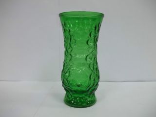 Hoosier Glass Co Green Glass Vase