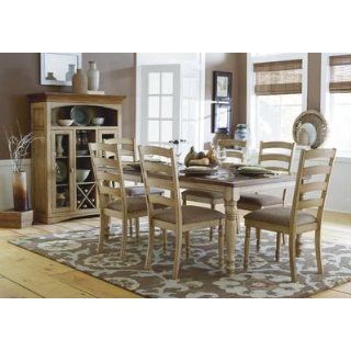 DINING TABLE, SOLID WOOD TOP: Home & Kitchen