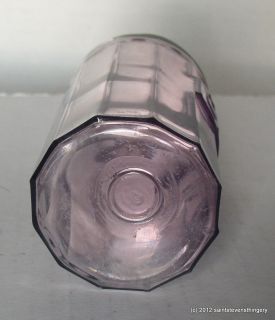 Vintage Sun Purple Hoosier Sellers Glass Cloves Jar Canister Original