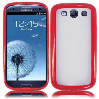 Red with Clear Frost TPU Bumper Samsung Galaxy S3 i9300