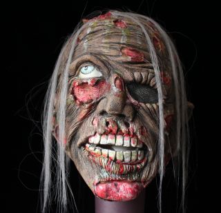  Zombie Mask Prop Deluxe Horror Dead Halloween Props Masks