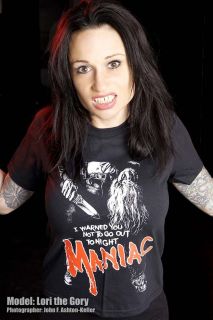 Maniac T Shirt 1 Slasher Savini Horror Movie Cult 80s
