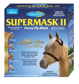 Supermask II Shimmer Weave Farnam Silver Lynx Horse