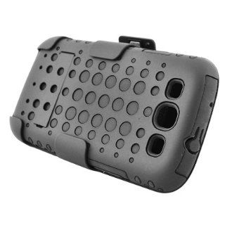 Hybrid Circles Black Dual Layer With Holster Combo Hard