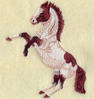 Mustand Horse Western 2 Embroidered Hand Towels by Susan