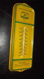 Rare Vintage 4 Legged John Deere Steel Thermometer Sign Horseheads NY