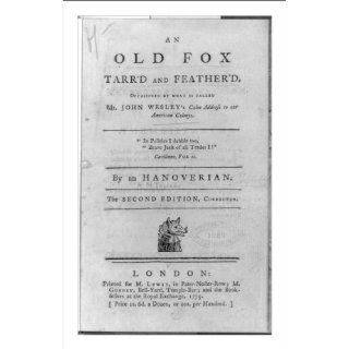 Historic Print (M) An old fox tarrd and featherd Home
