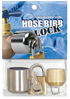 Garden Hose Bibb Faucet Lock with Padlock